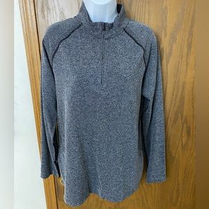 Women’s, NWT, Under Armour, Large, Gray Fitted 1/4 Zip Top
